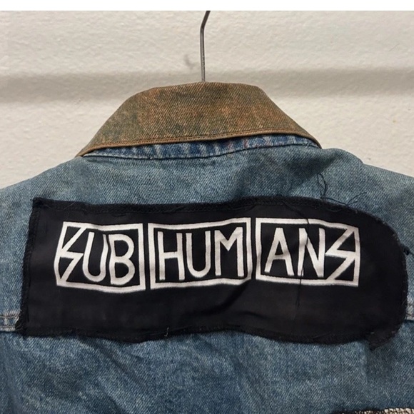 RARE❗️VTG 80s PUNK Levi’s Cutoff Denim Jacket Vest Patch Dead Kennedys Subhumans - Picture 7 of 16